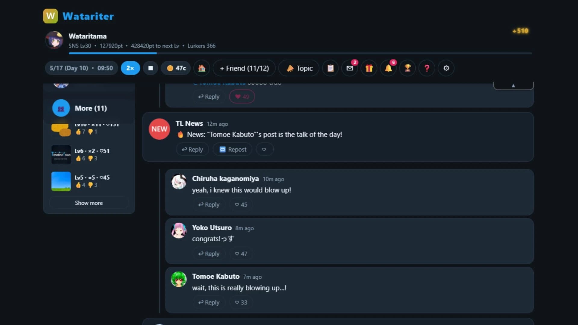 TimelineTown screenshot 2