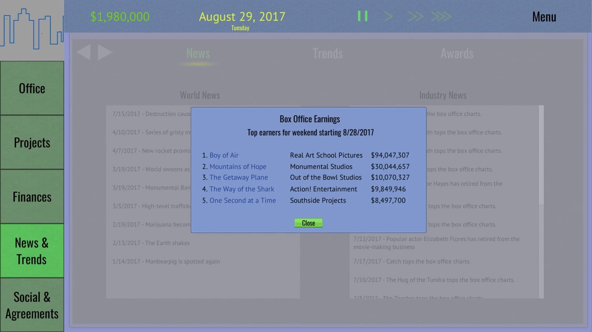 Tinseltown Tycoon screenshot 4