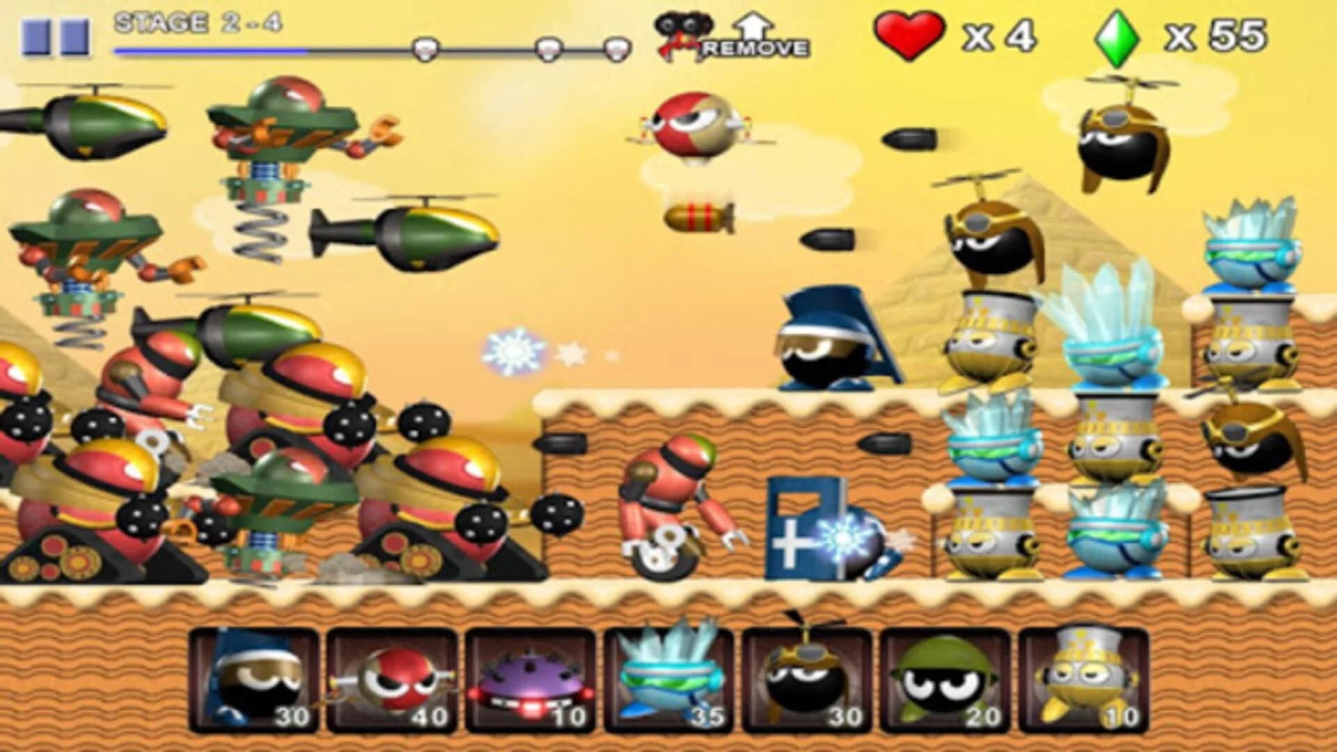 Tiny Defense - Mini Robot Wars screenshot 2