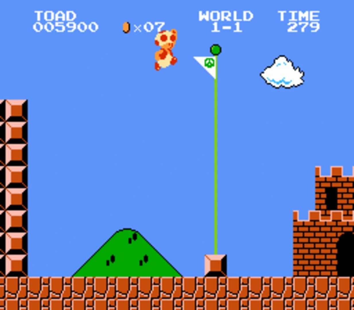 Toad in SMB1 screenshot 4
