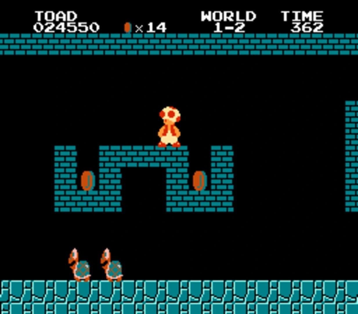 Toad in SMB1 screenshot 5