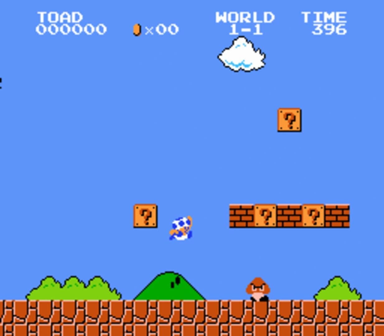 Toad in SMB1 screenshot 2