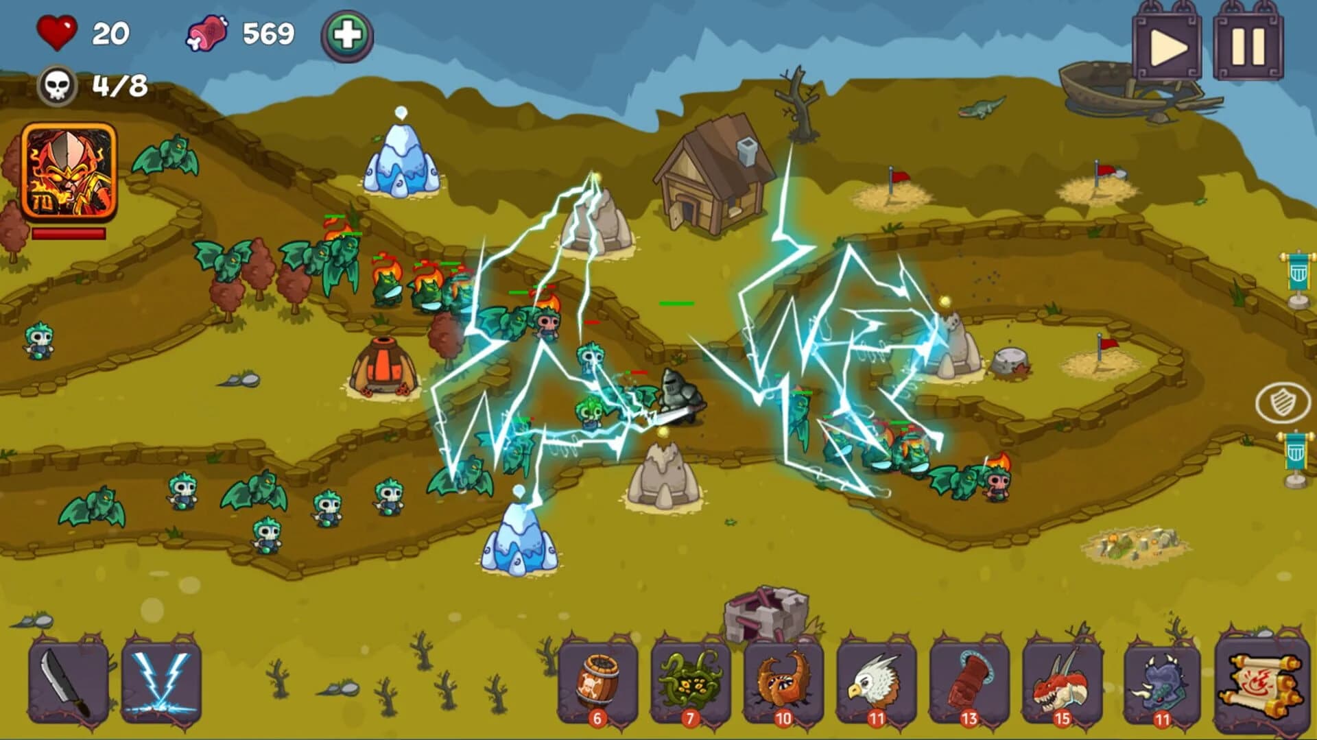 Tower Defense - Fantasy Tower Game screenshot 5