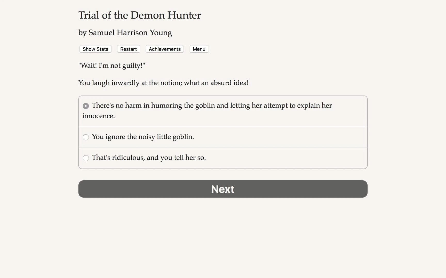 Trial of the Demon Hunter screenshot 3