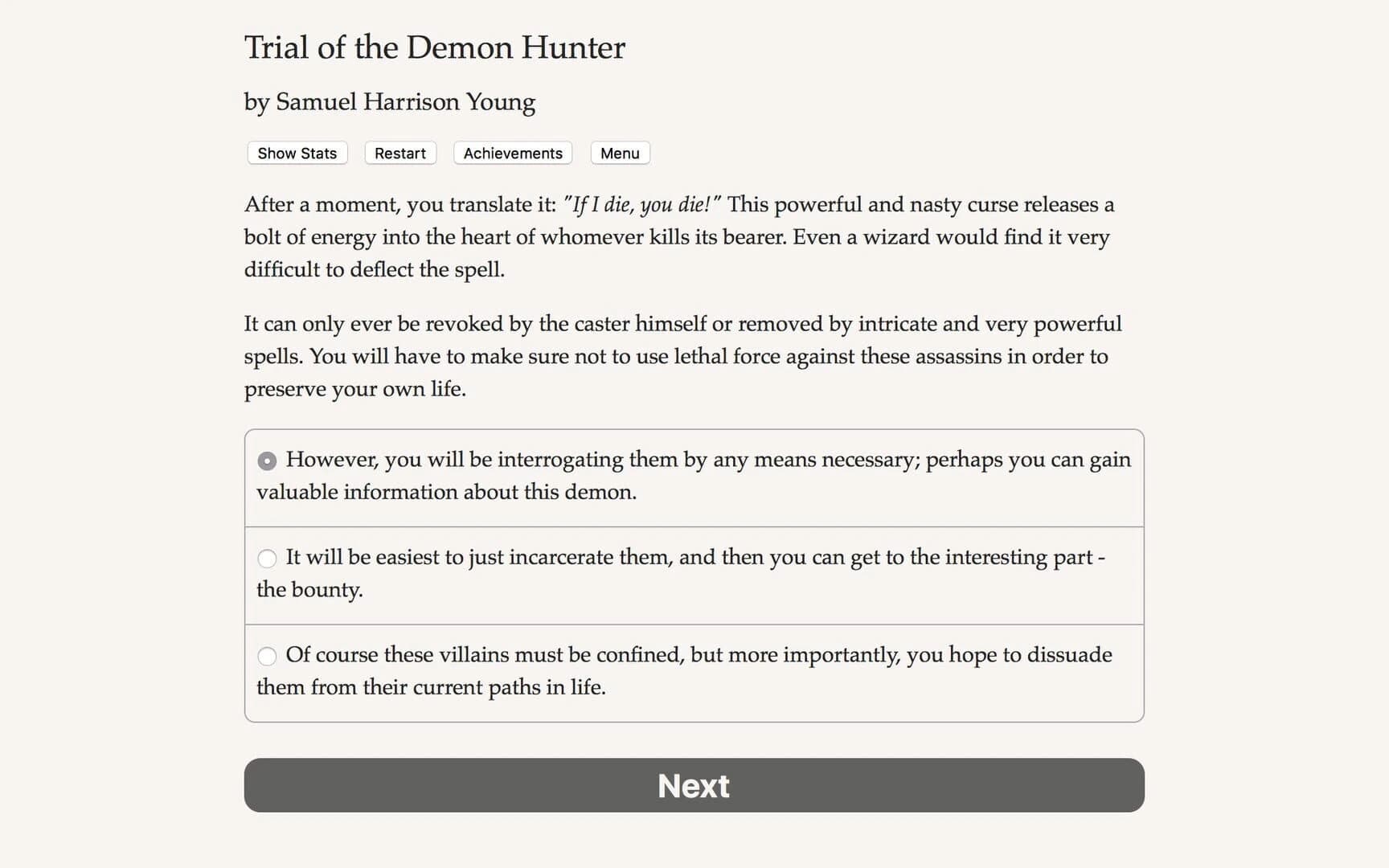 Trial of the Demon Hunter screenshot 5