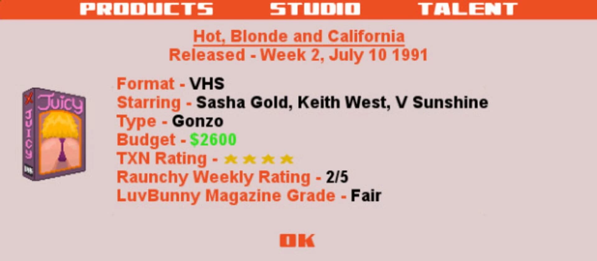 Triple X Tycoon screenshot 1