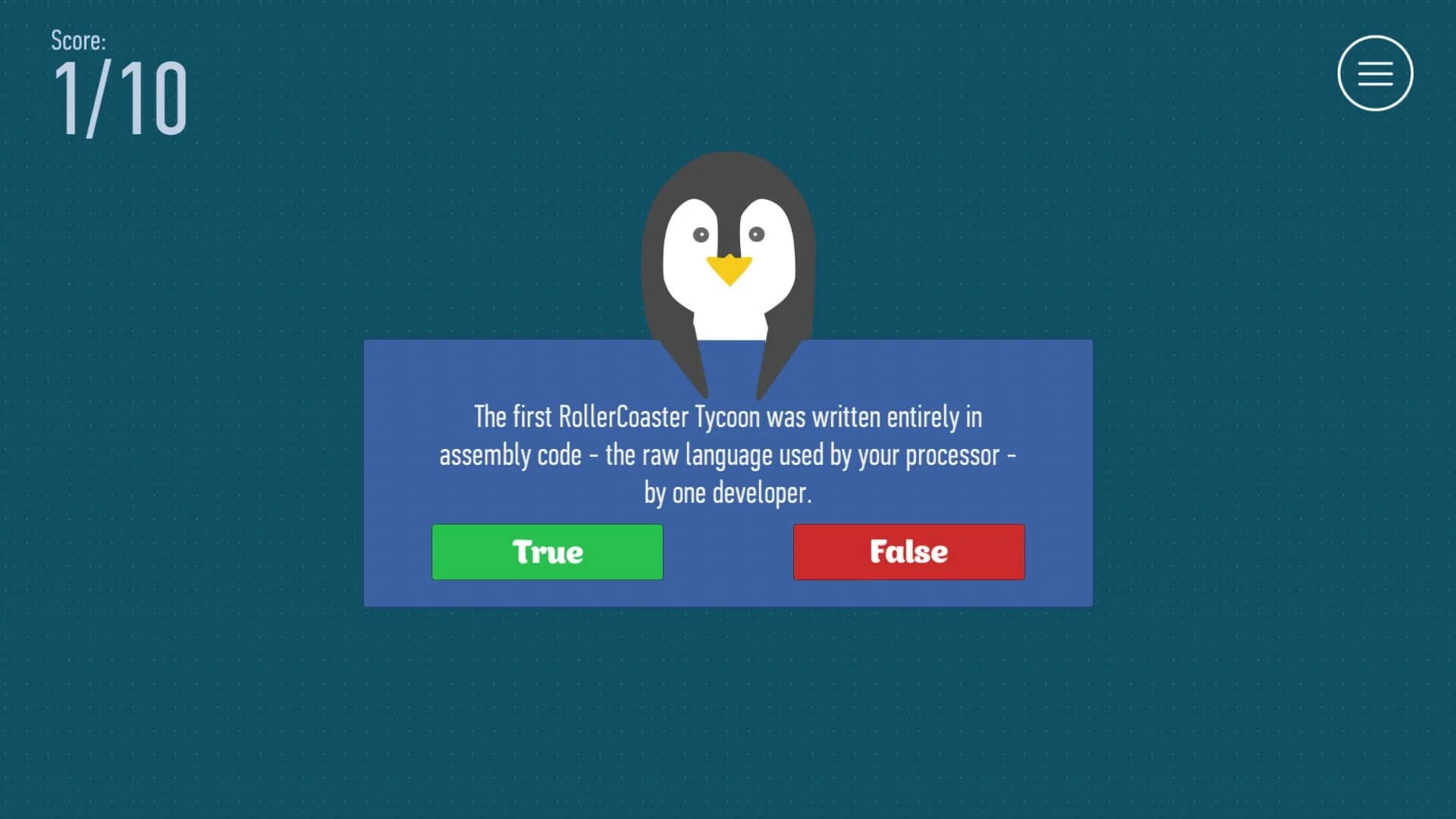 True or False screenshot 2