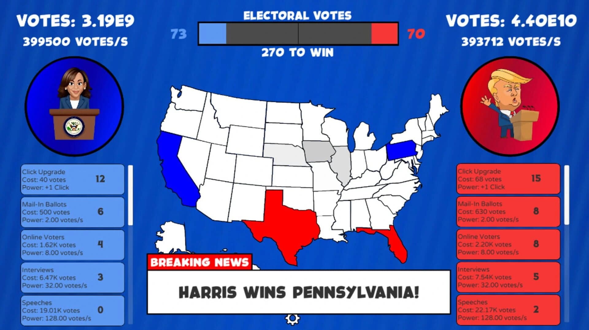 Trump vs Harris Clicker screenshot 4