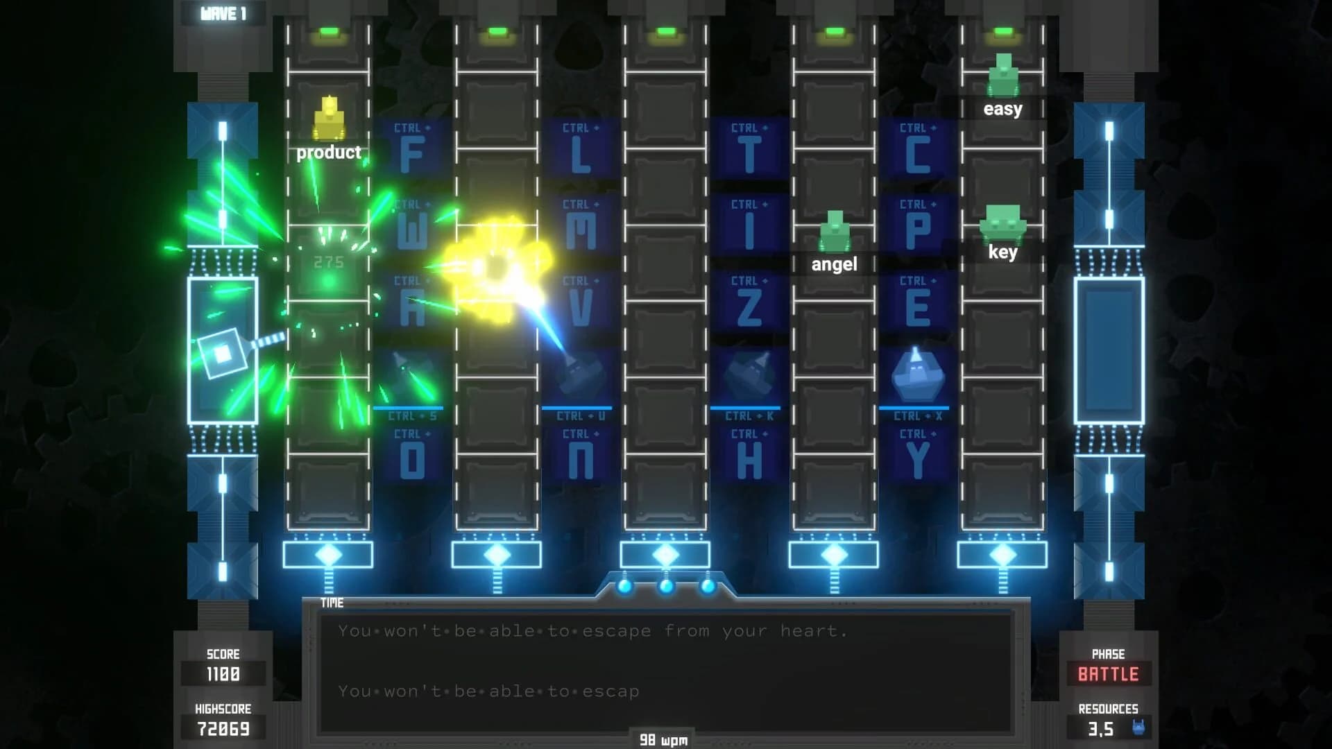 Tyfortress: Tactical Typing screenshot 4