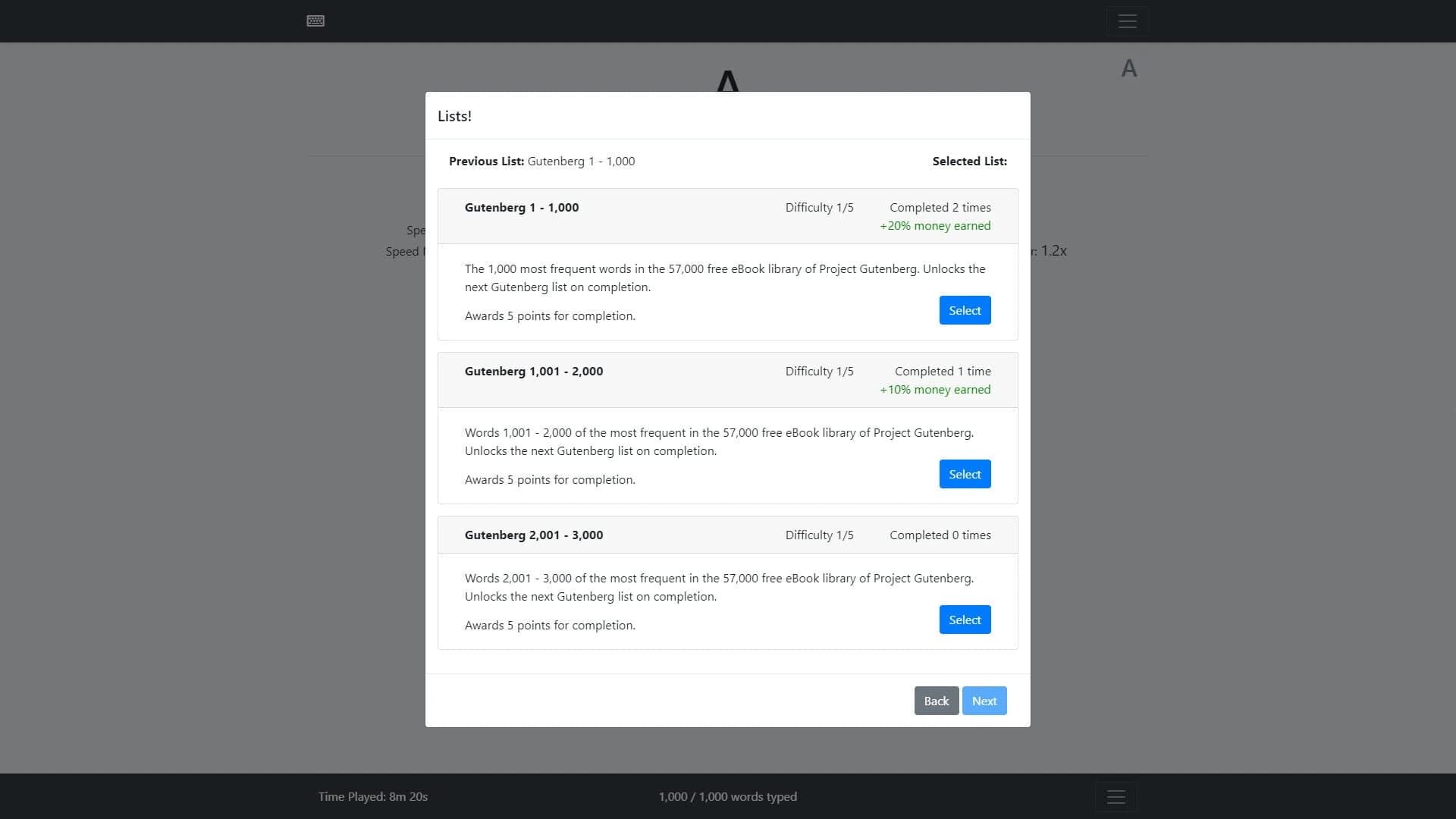 Typing Incremental screenshot 1