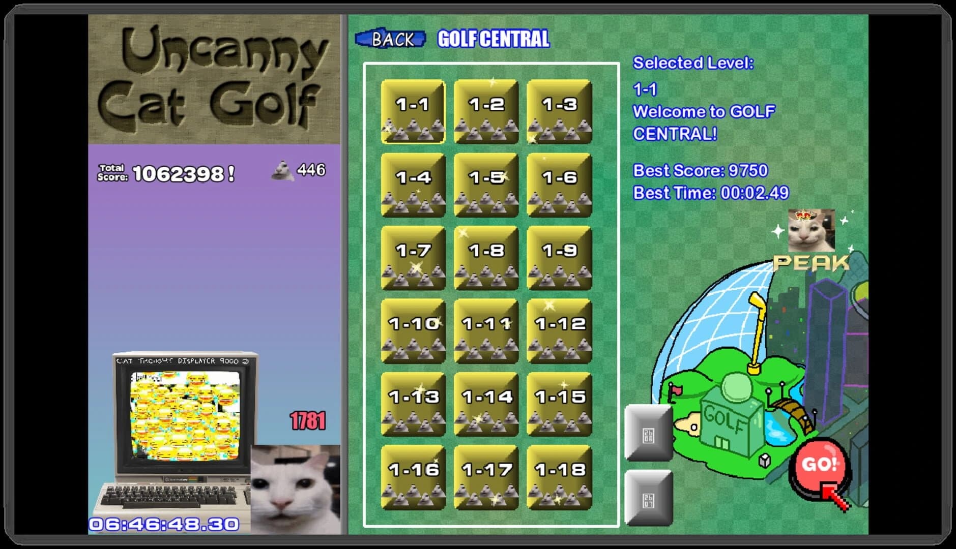 Uncanny Cat Golf screenshot 5