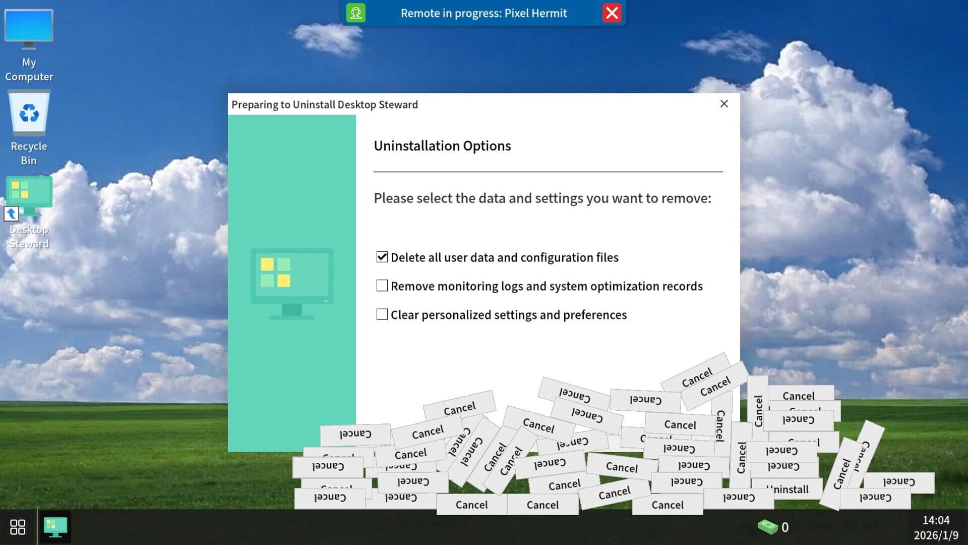 Uninstall Simulator screenshot 1