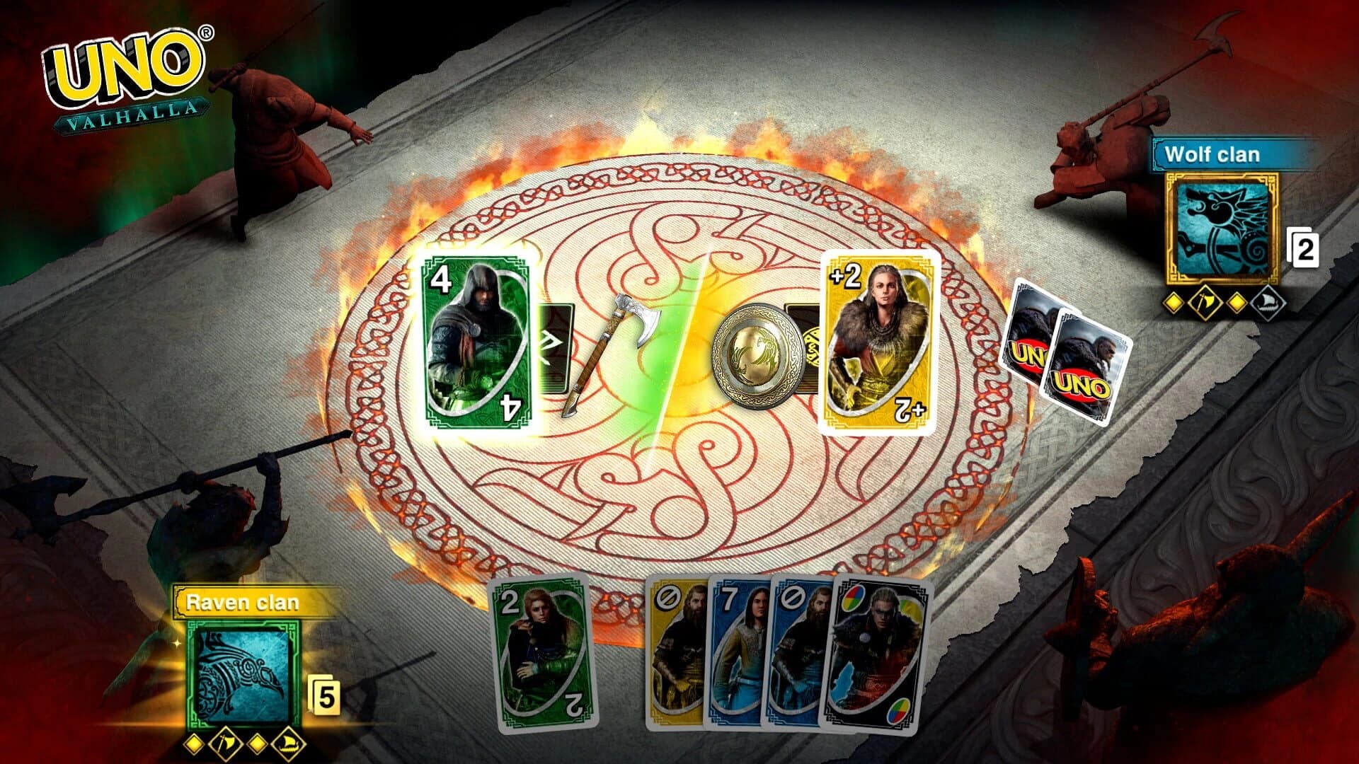 Uno: Assassin's Creed Valhalla Theme Cards screenshot 2