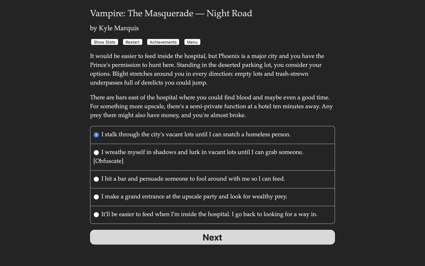 Vampire: The Masquerade - Night Road screenshot 2