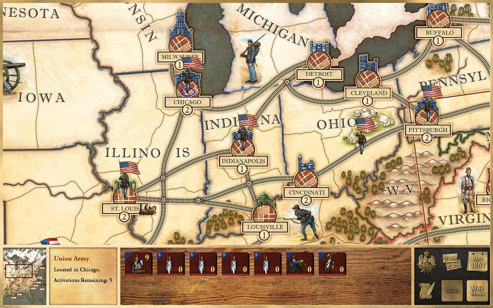 Victory and Glory: The American Civil War screenshot 1