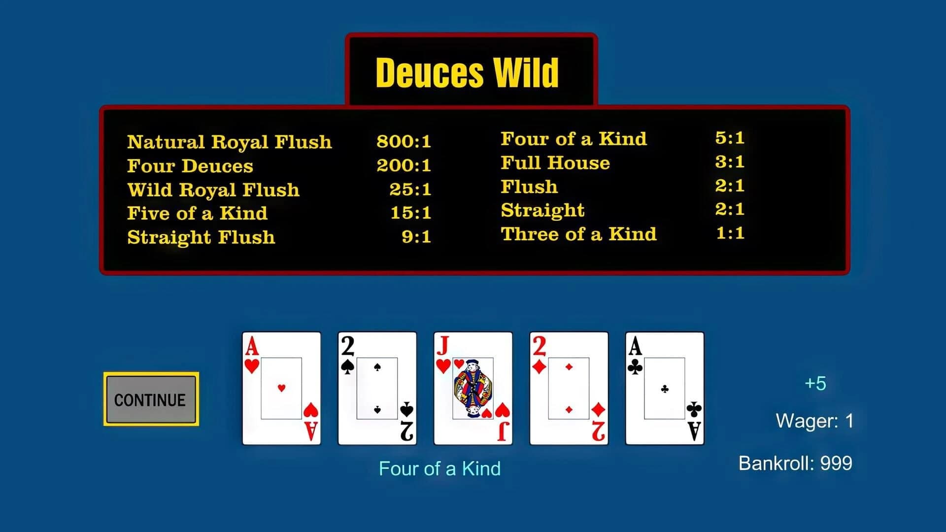 Video Poker screenshot 1