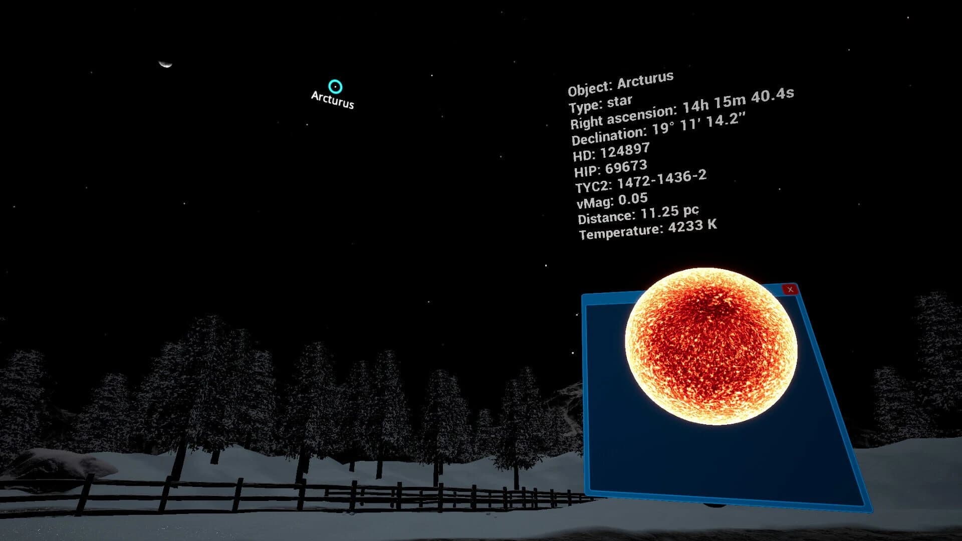 Virtual telescope screenshot 3