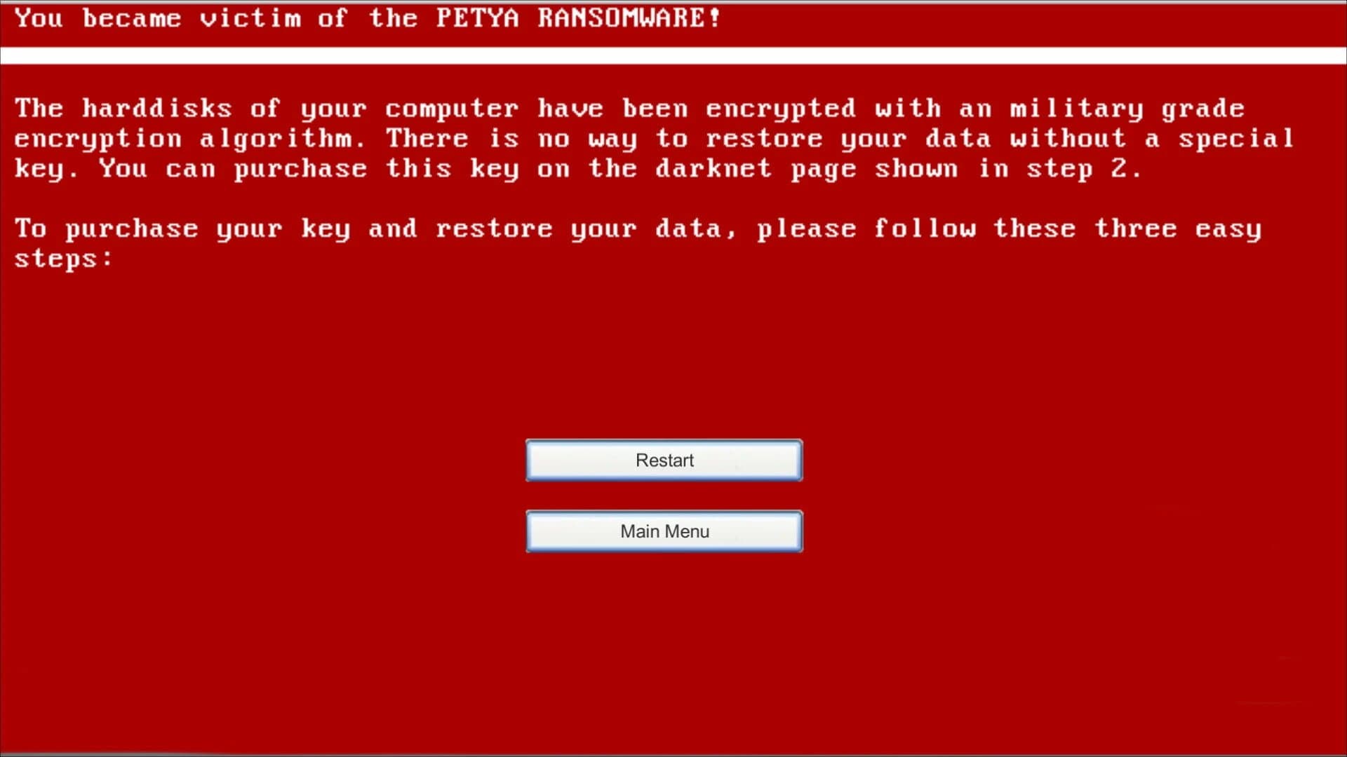 Virus Petya screenshot 4