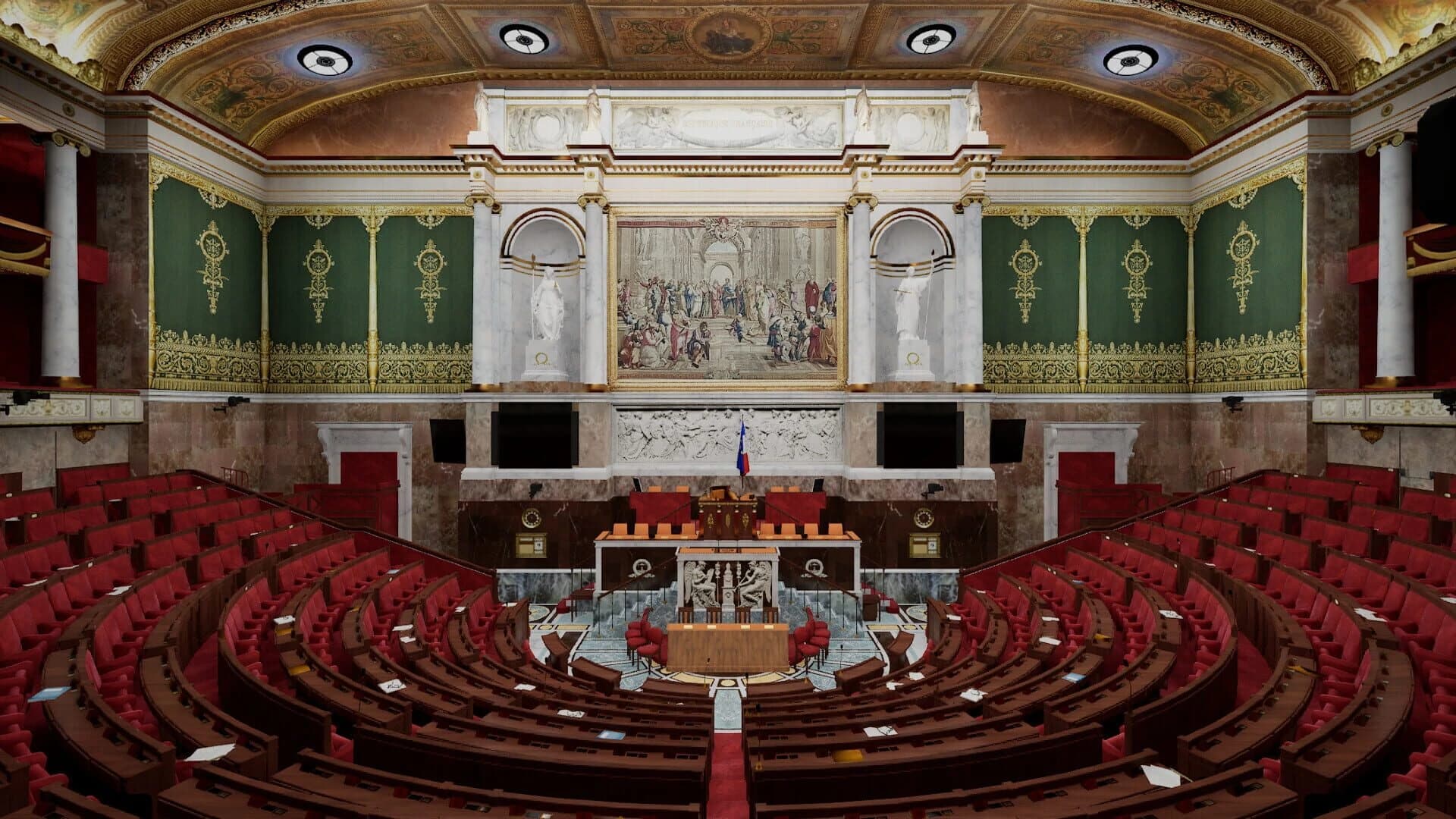 Visite virtuelle de l'Assemblée nationale screenshot 1