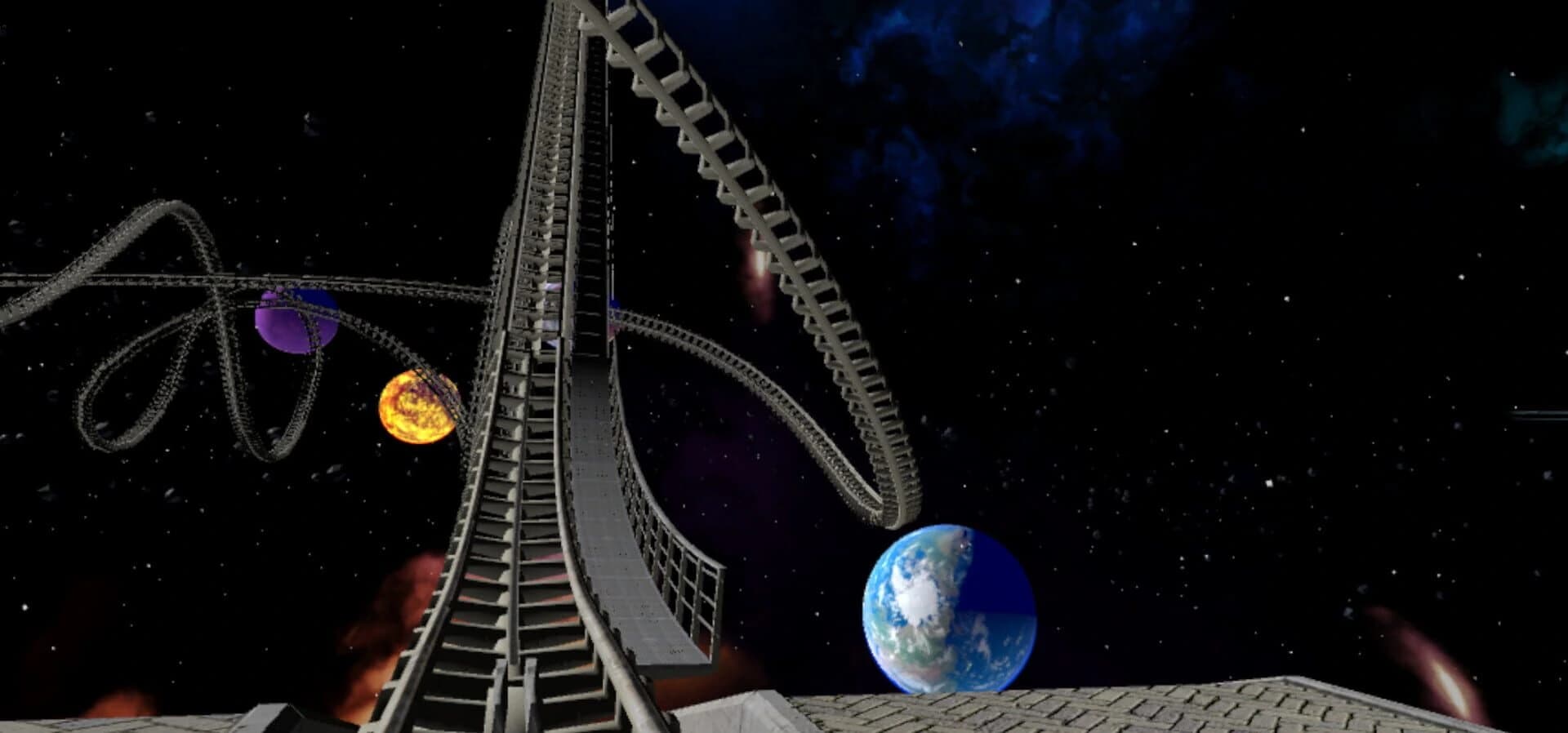 VR Galactic Roller Coaster screenshot 1