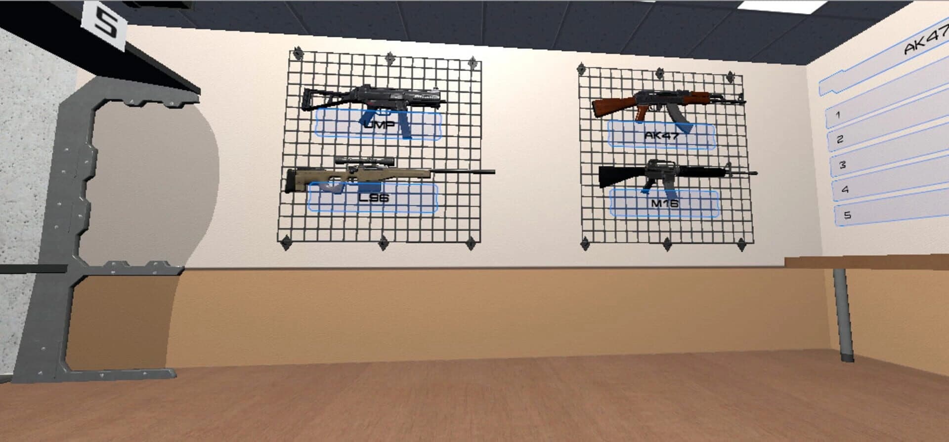 VR Shooting Range: Multiple Weapons screenshot 1