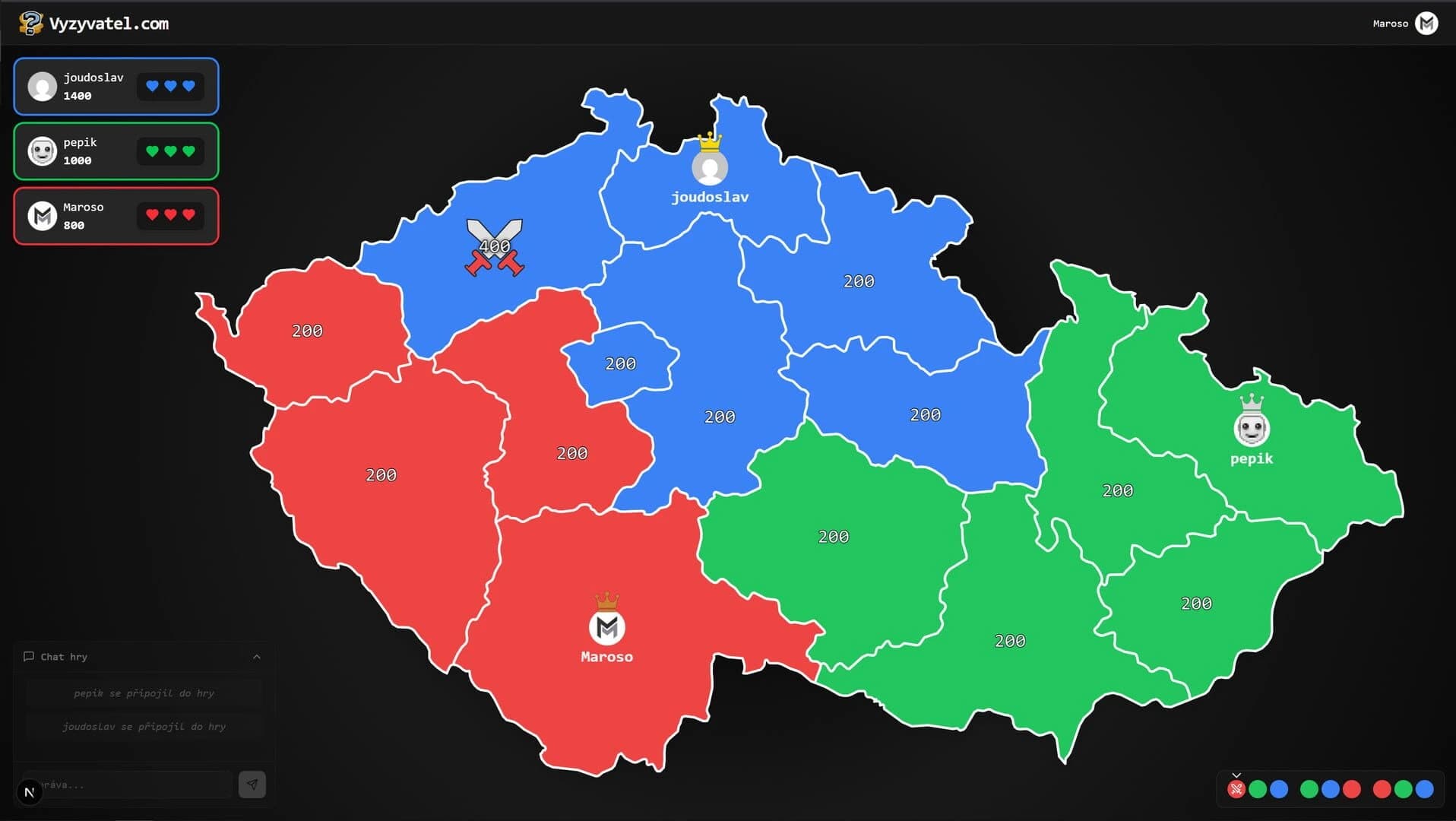 Vyzyvatel screenshot 1
