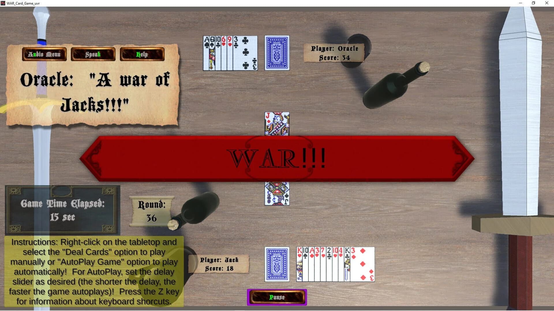 War Card Game_uvr screenshot 2