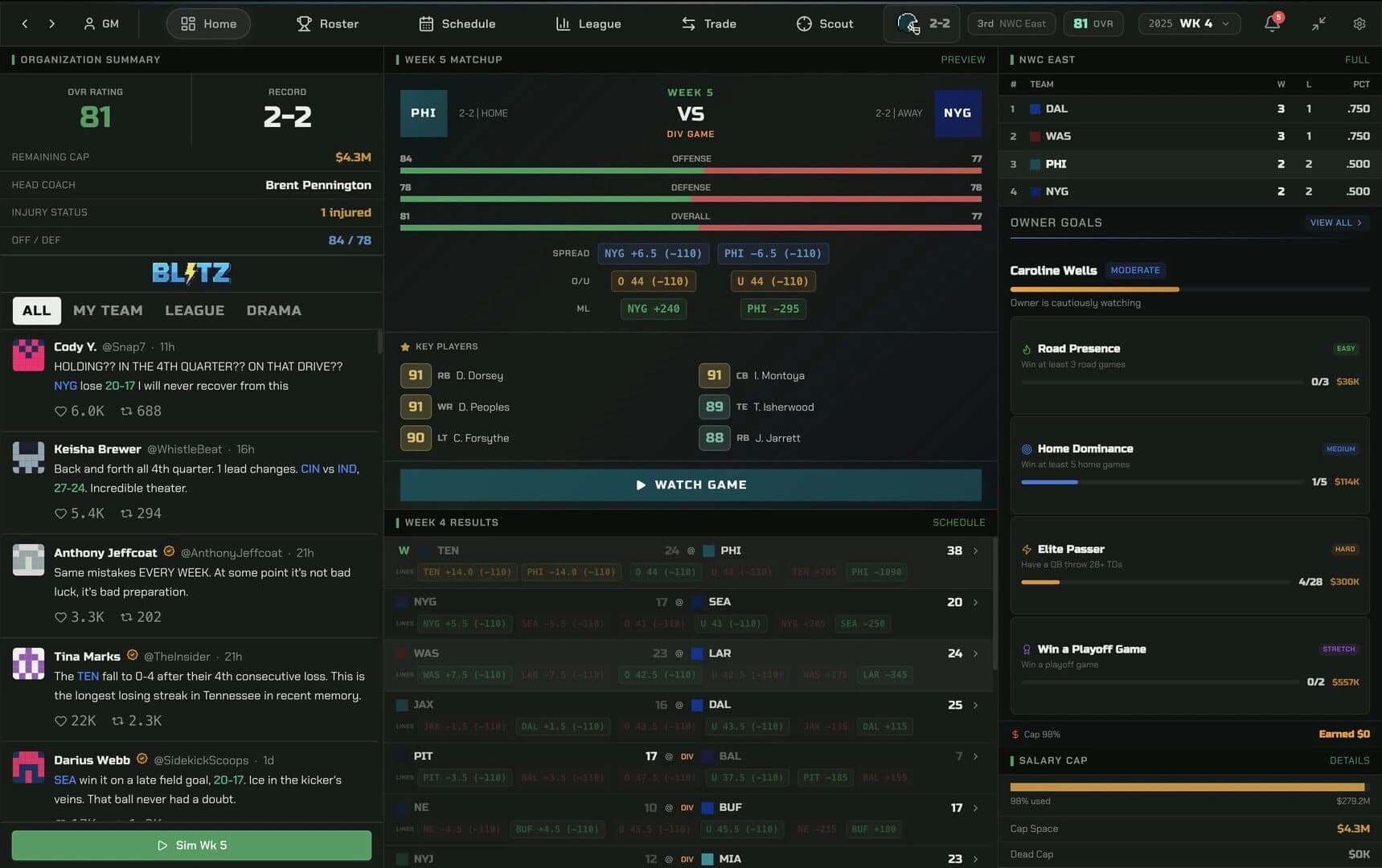 War Room Football screenshot 1