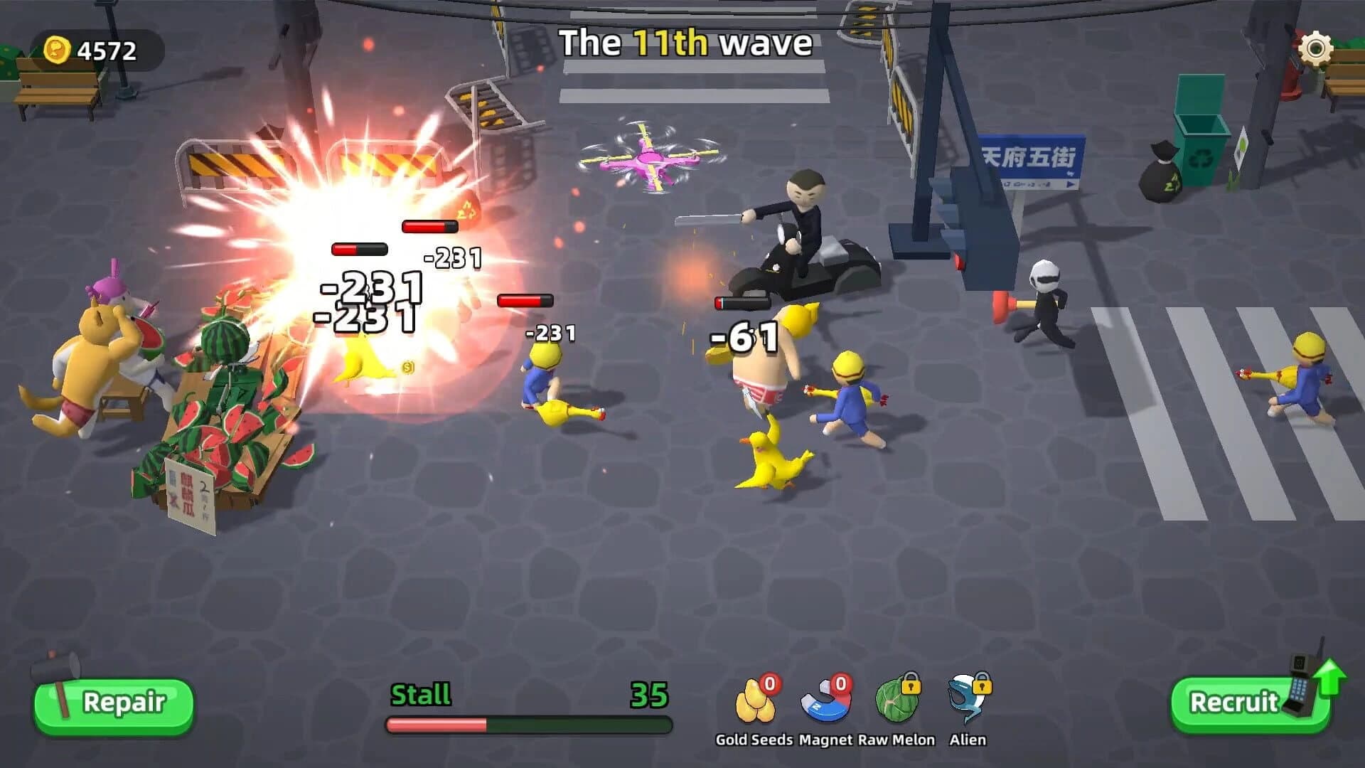 Watermelon Wars screenshot 2