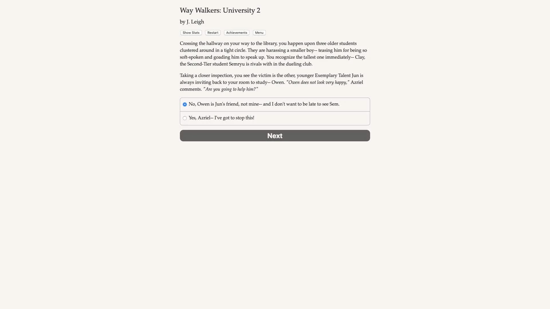 Way Walkers: University 2 screenshot 1