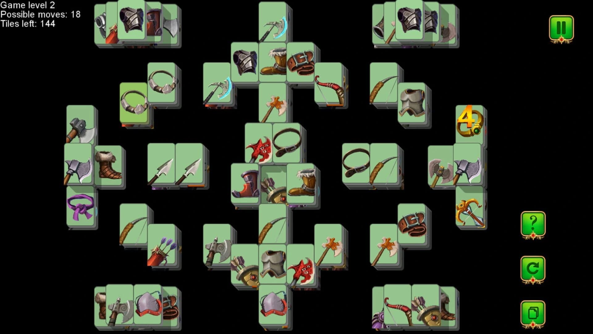 Weapon and Armor: Mahjong screenshot 3
