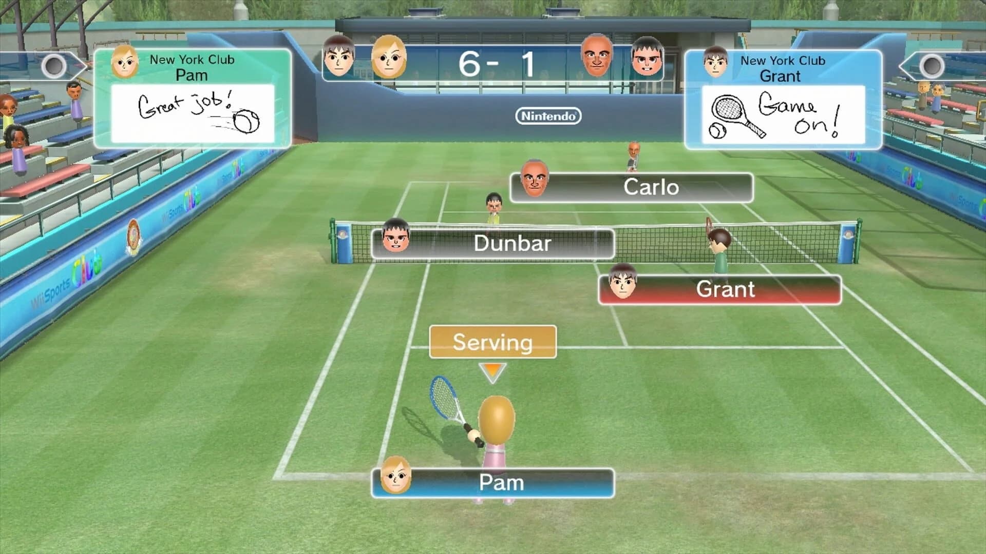 Wii Sports Club: Tennis screenshot 1