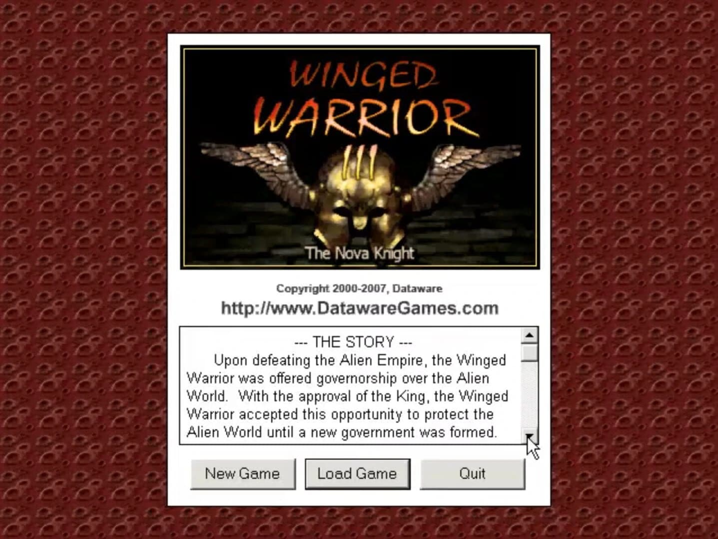 Winged Warrior III: The Nova Knight screenshot 1