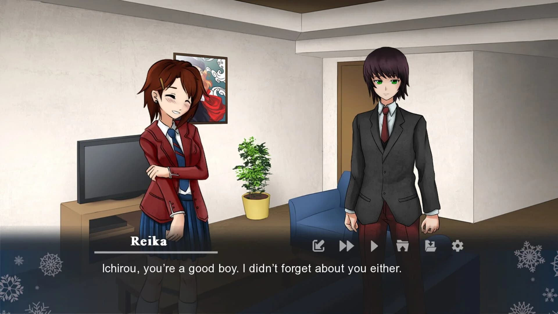 Winter's Empty Mask - Visual novel screenshot 2