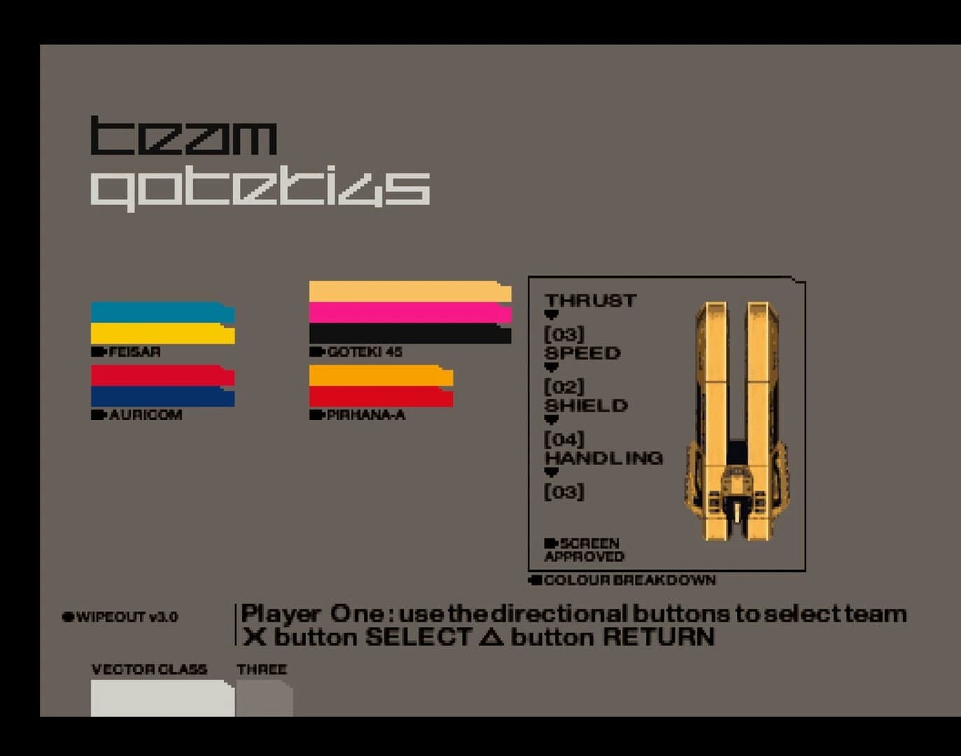 Wipeout 3 Special Edition screenshot 1