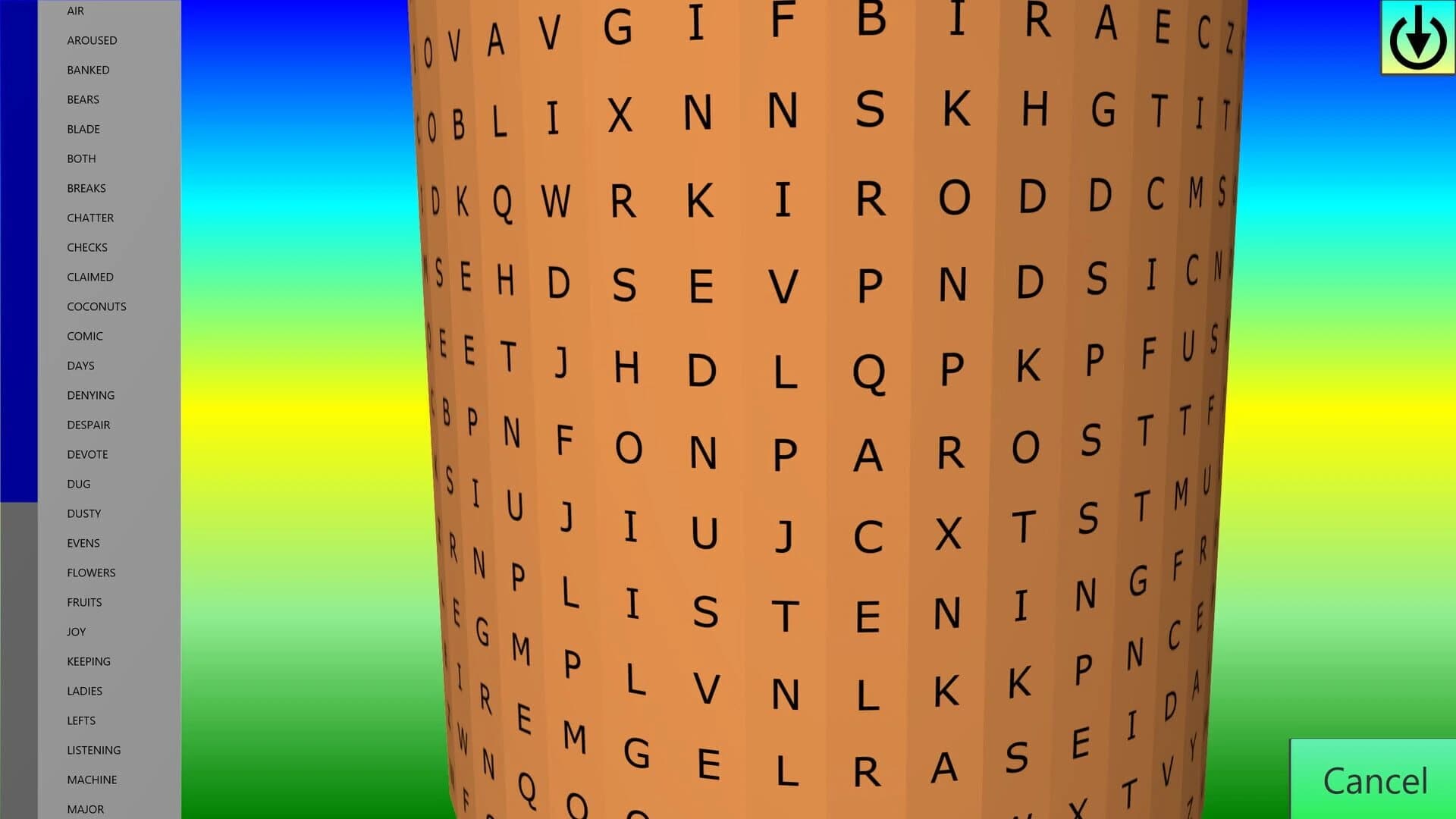 Wordsearch Attack screenshot 2