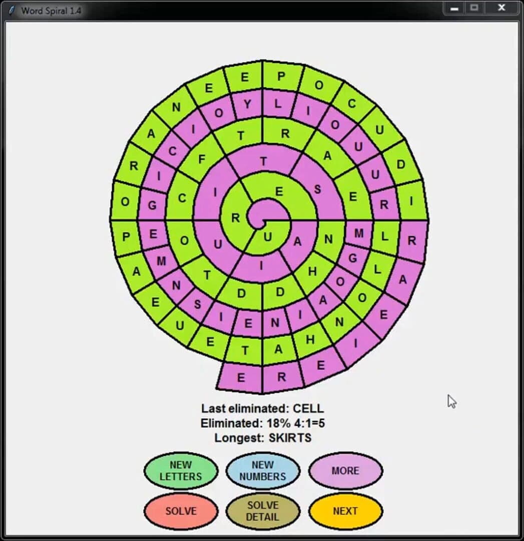 WordSpiral screenshot 3
