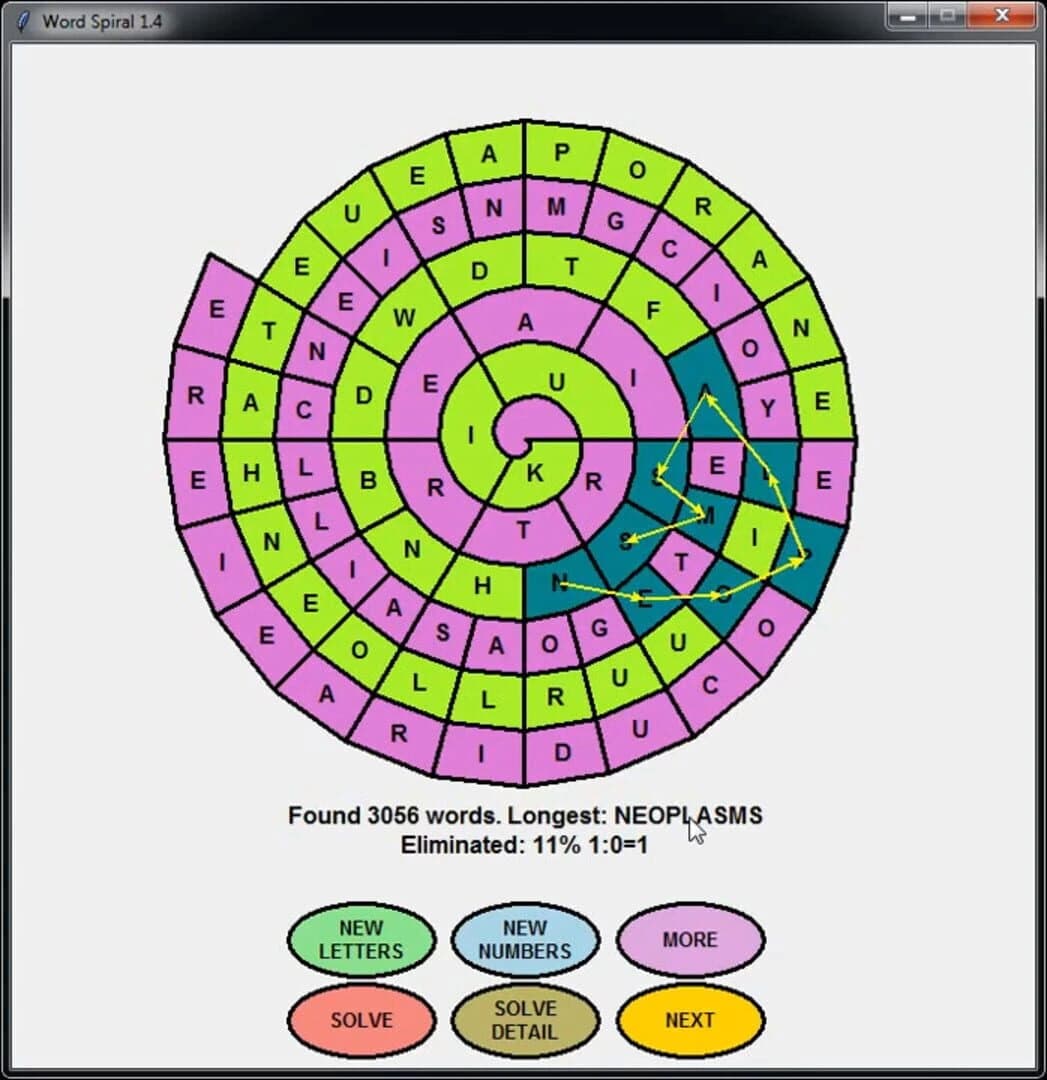 WordSpiral screenshot 5