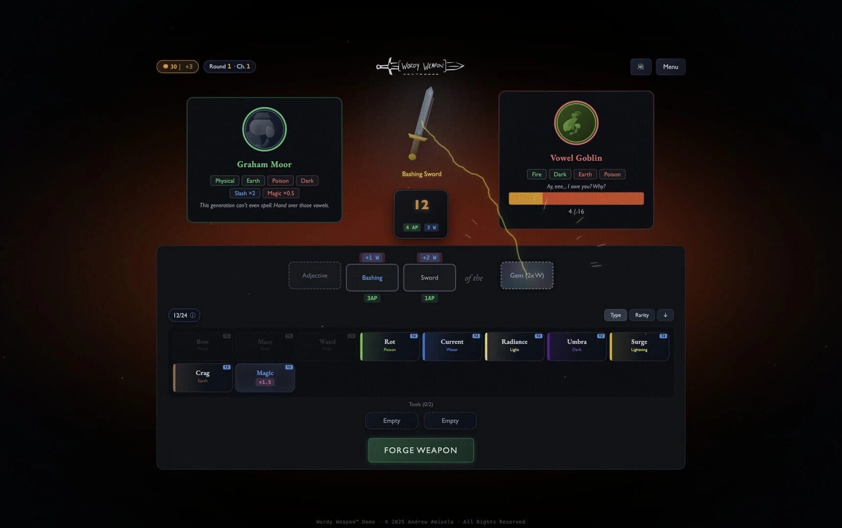Wordy Weapon screenshot 1
