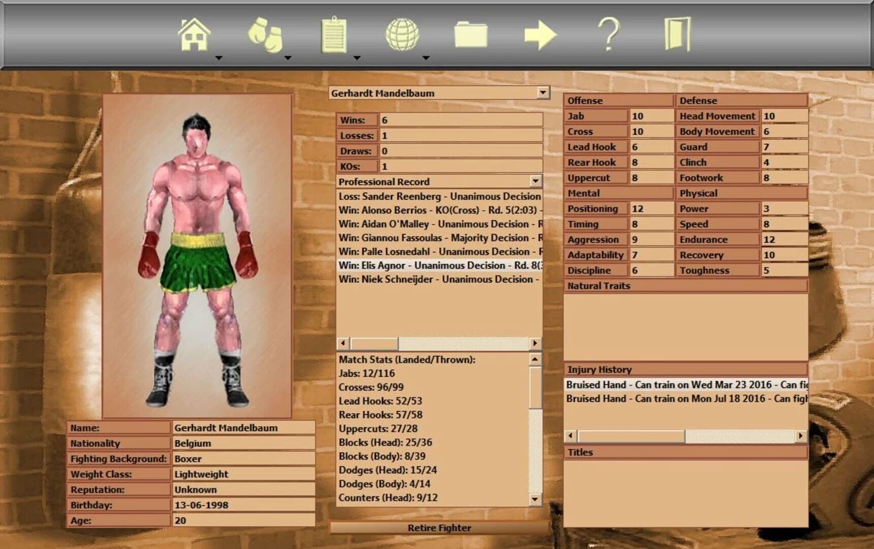 World Boxing Manager screenshot 4