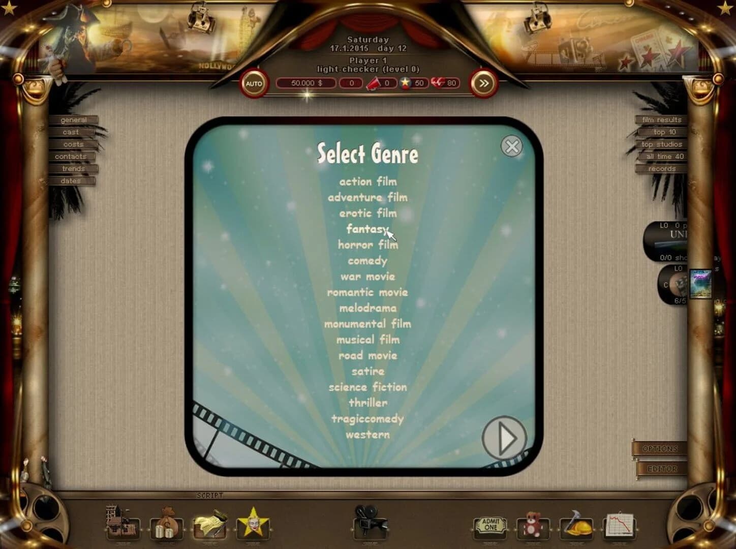 World of Cinema - Movie Tycoon screenshot 4