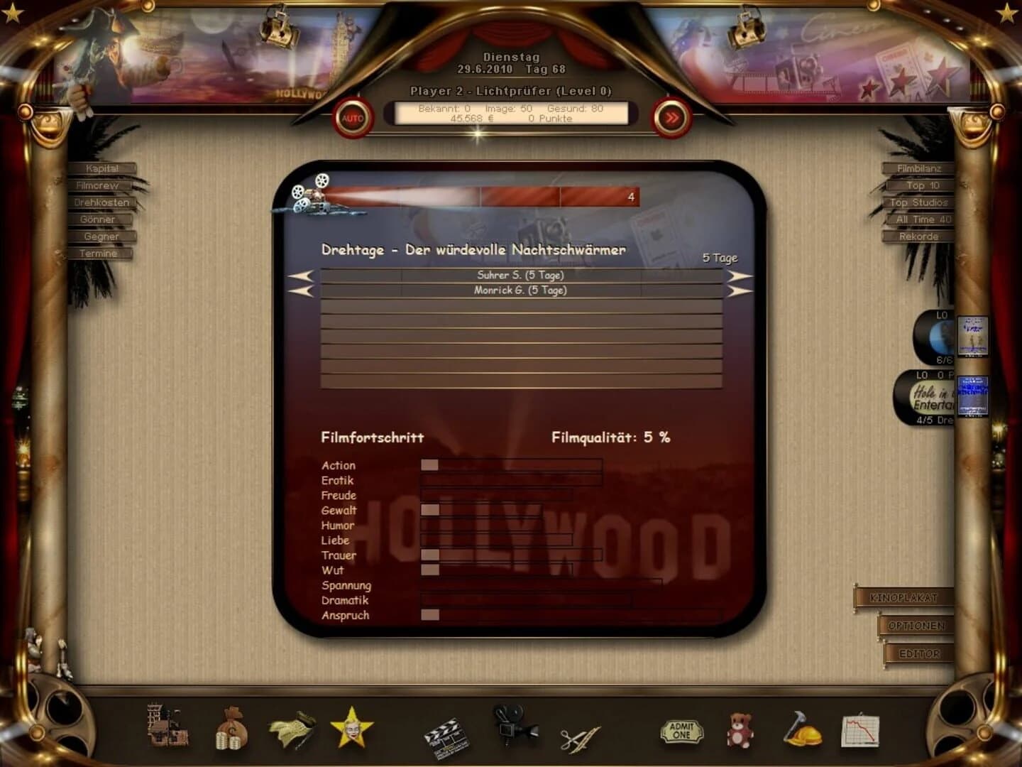 World of Cinema - Movie Tycoon screenshot 3