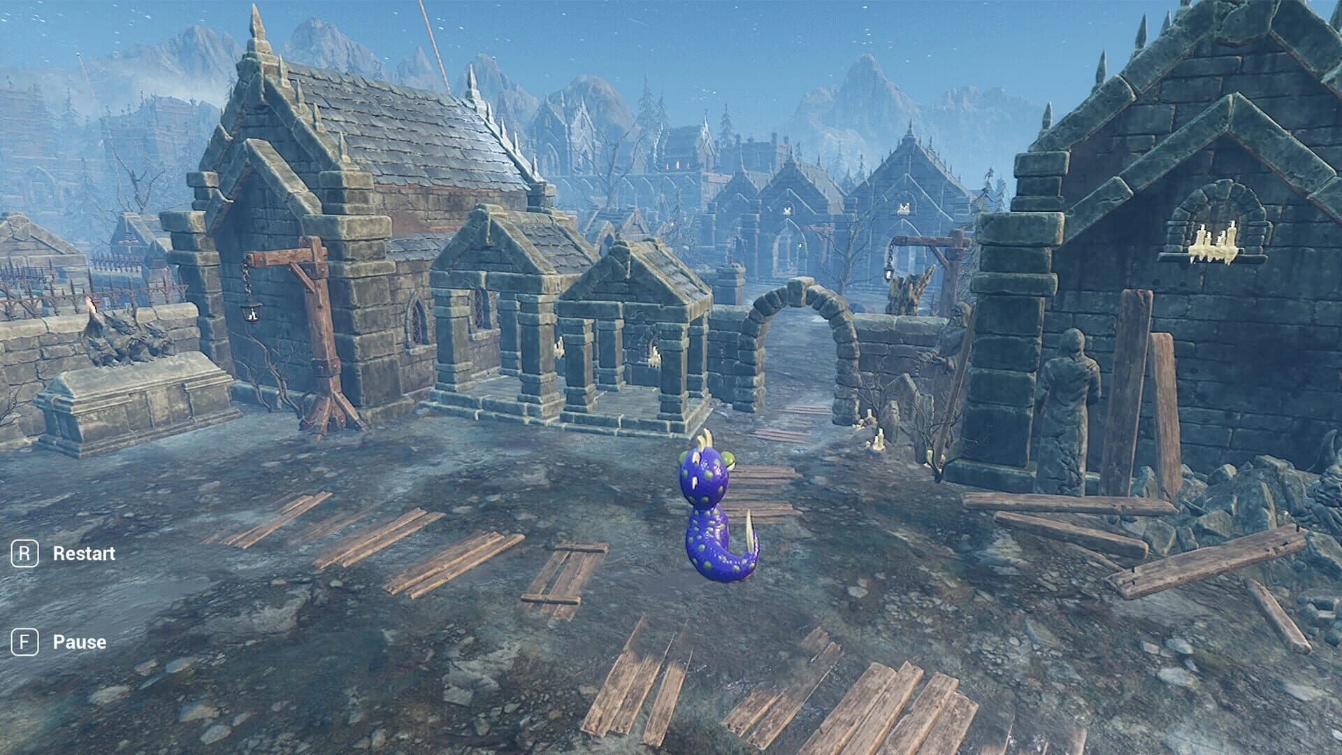 Worm in Horror Place screenshot 2