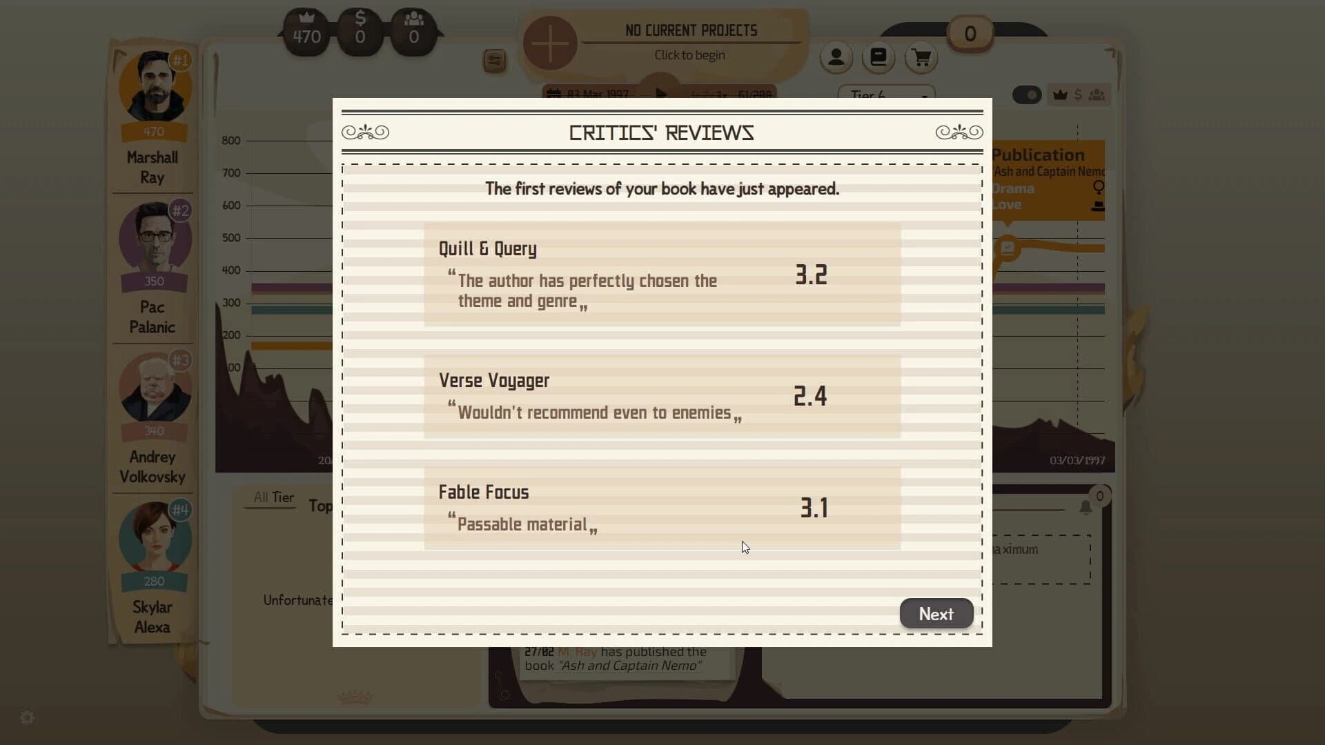 Writer's Rush screenshot 1