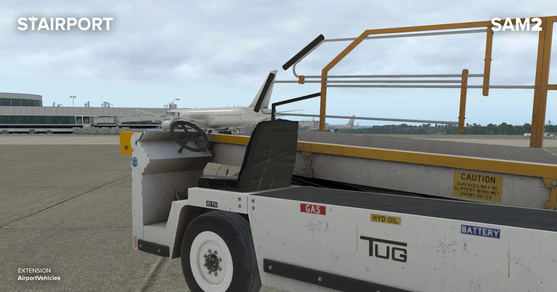 X-Plane 11: SAM Airport Vehicles screenshot 1