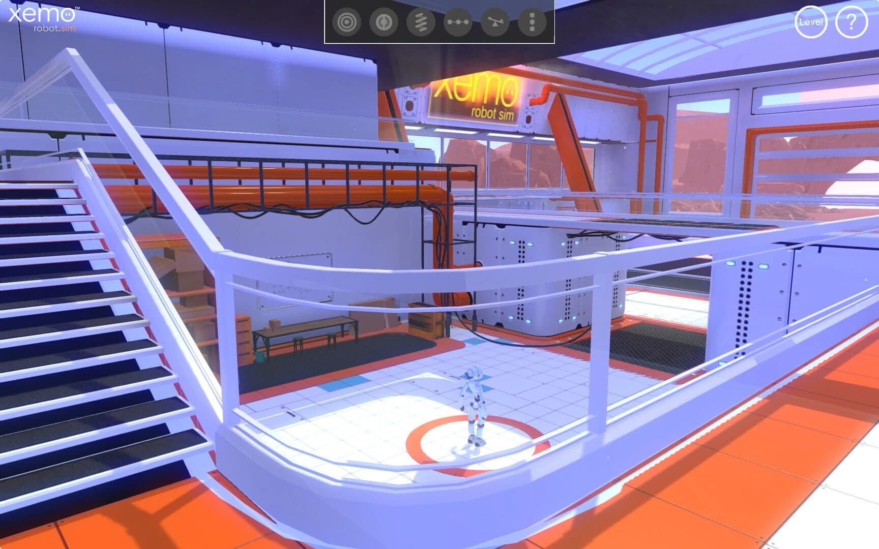 Xemo: Robot Sim screenshot 2