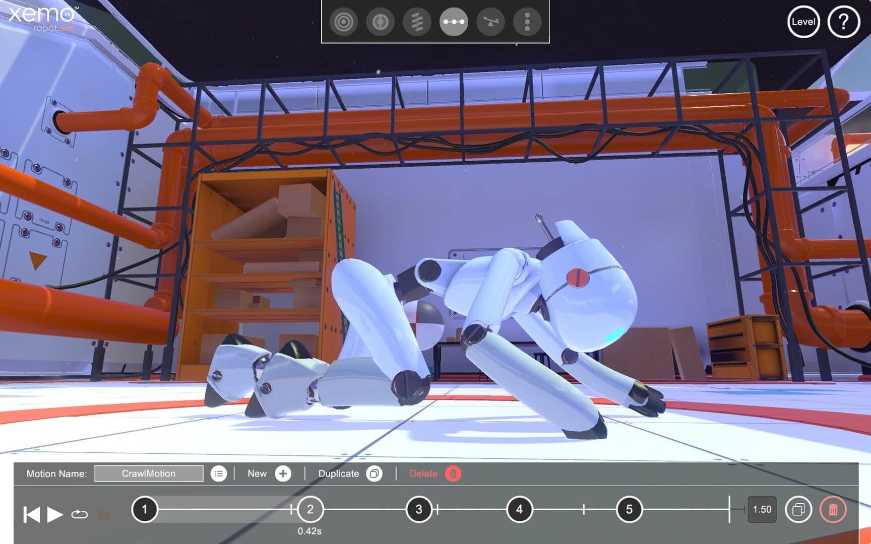Xemo: Robot Sim screenshot 1
