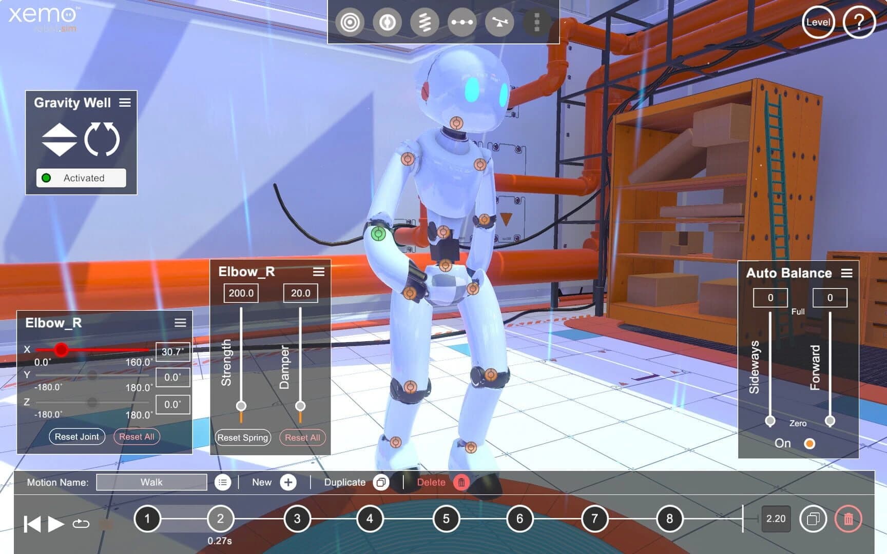 Xemo: Robot Sim screenshot 5