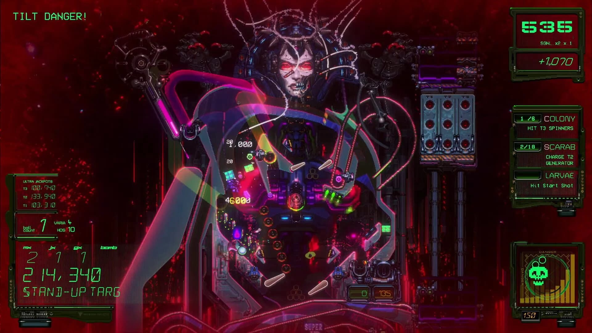 Xenotilt: Hostile Pinball Action screenshot 2