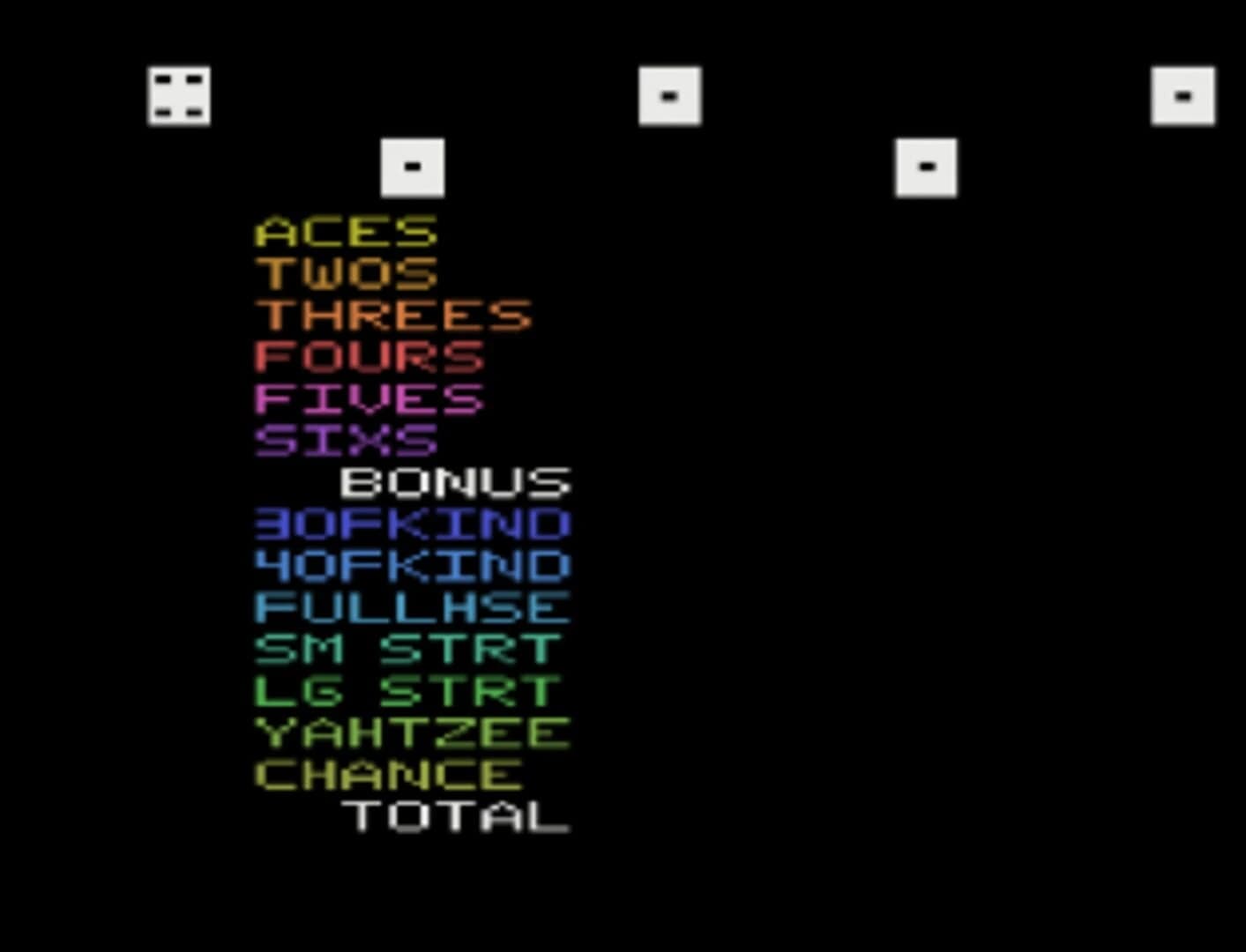 Yahtzee screenshot 2